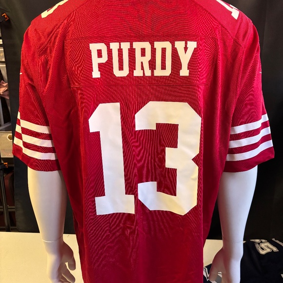 New mens XL authentic Nike San Francisco 49ers Brock Purdy SB58 football jersey - Picture 6 of 9